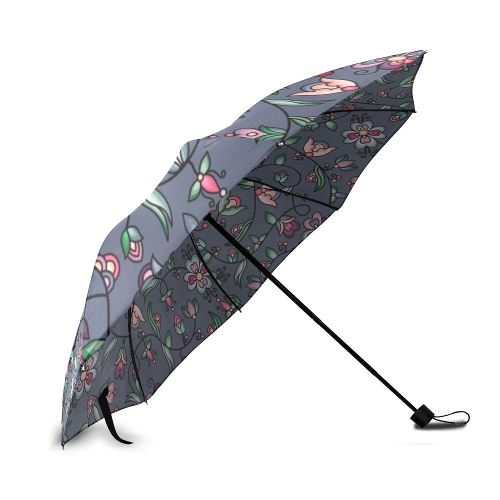 Amber Evening Garland Blue Foldable Umbrella