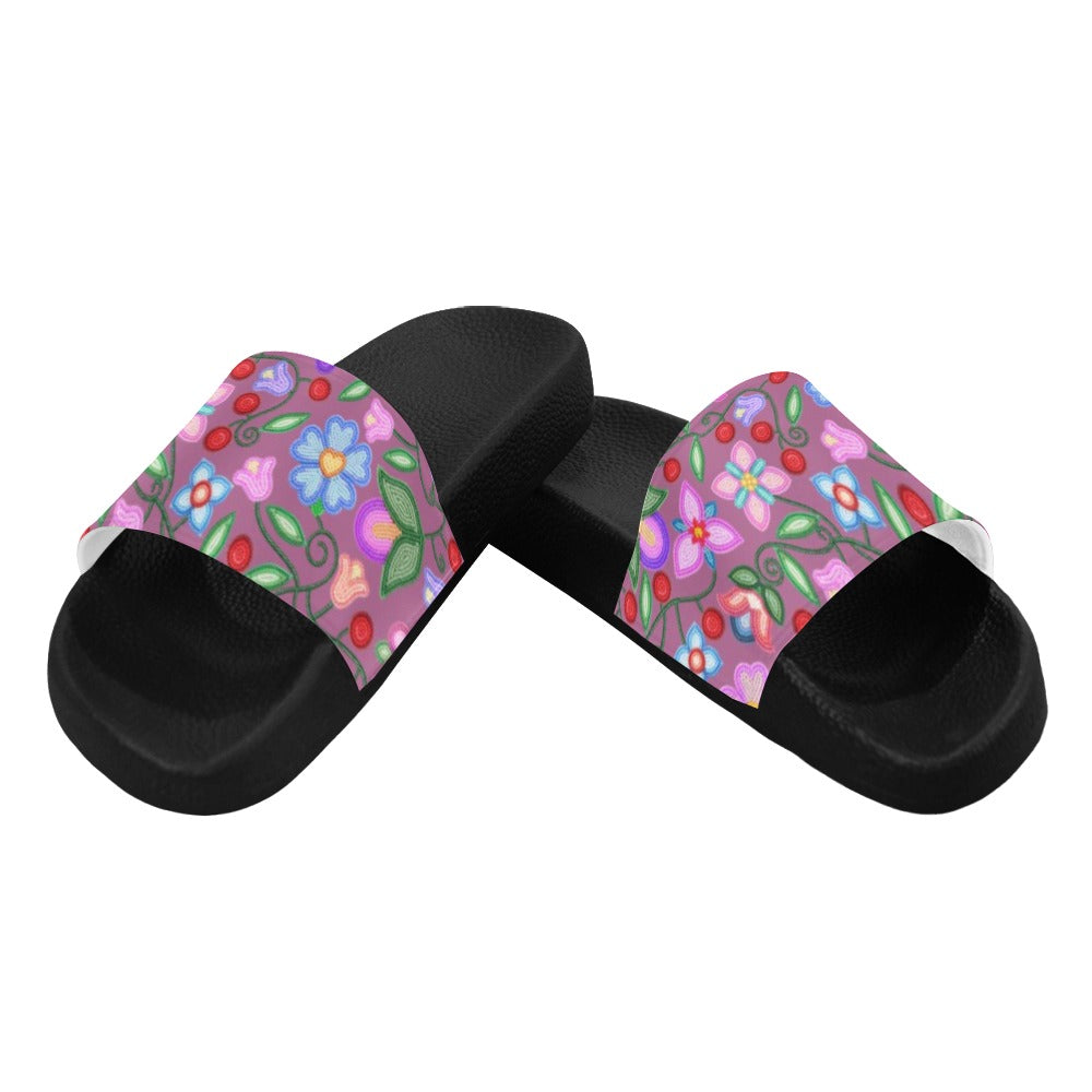 Petal Harmony Dusty Rose Men's Slide Sandals