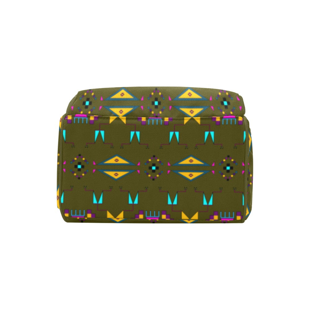 Rite of Passage Olive Multi-Function Diaper Backpack