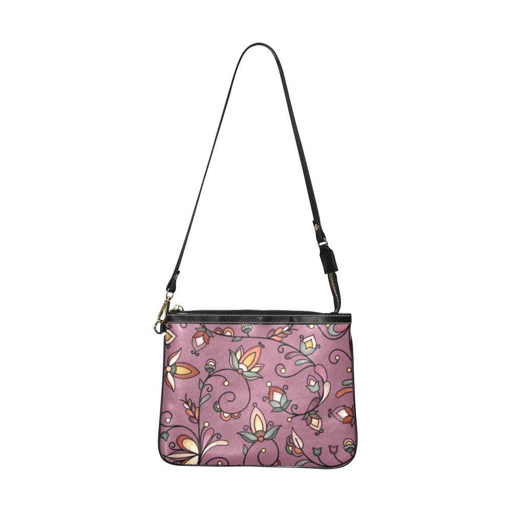 Burnt Sky Petals Magenta Small Shoulder Bag