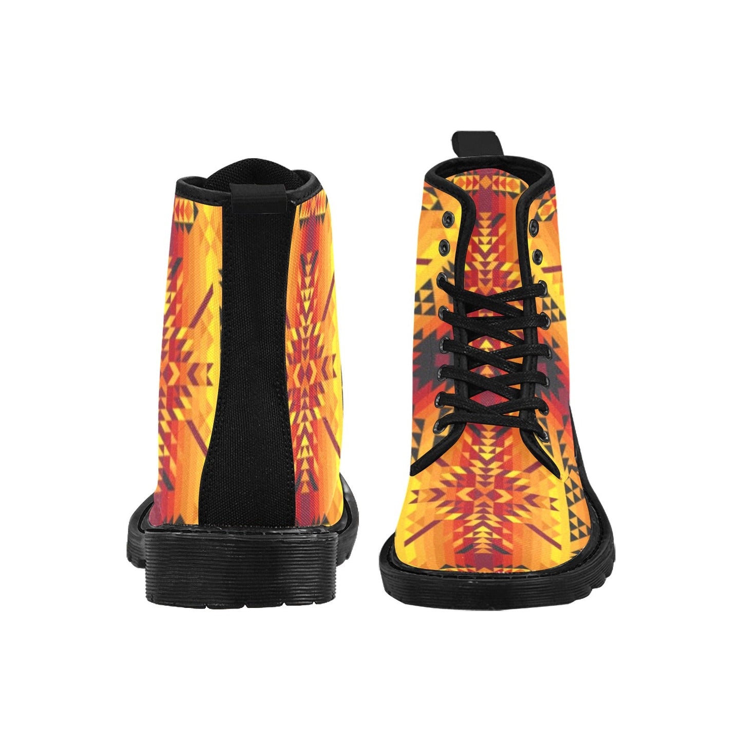 Desert Geo Yellow Red Boots