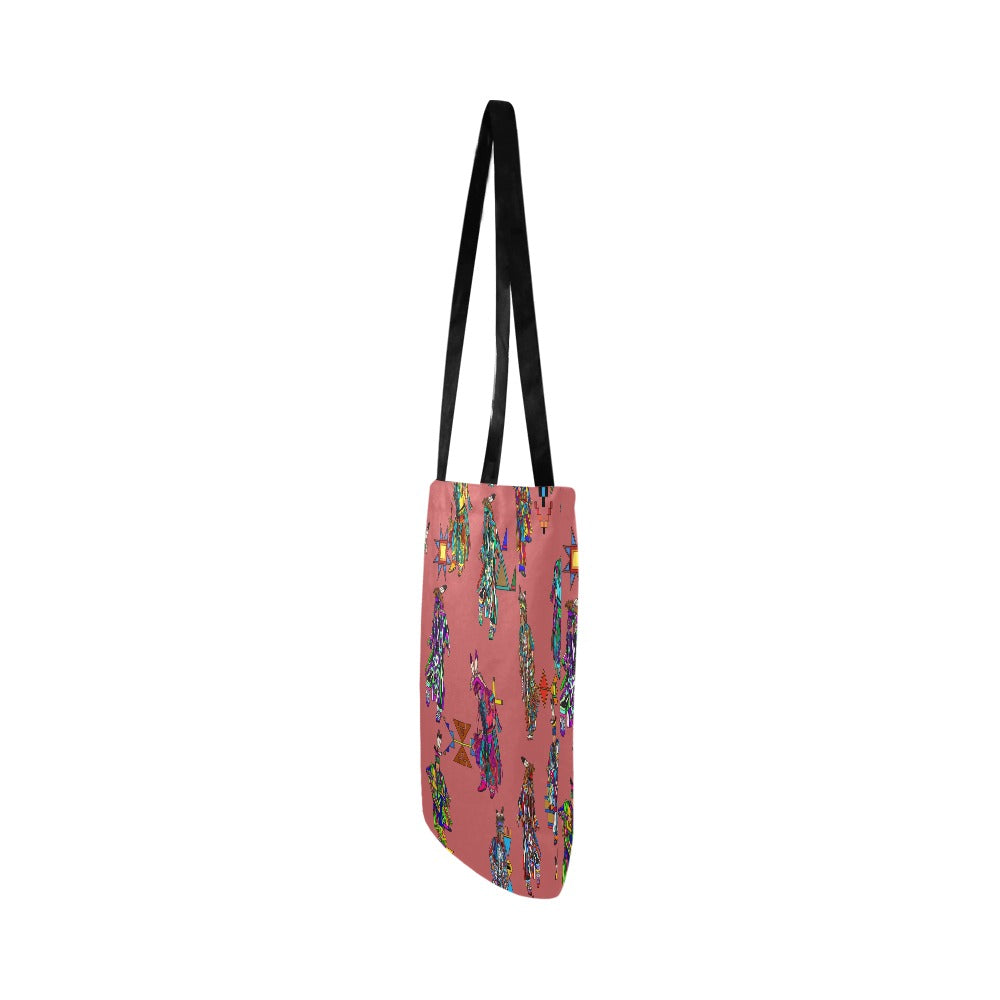 Men's Grass Dancers Terra Cotta Reusable Shopping Bag