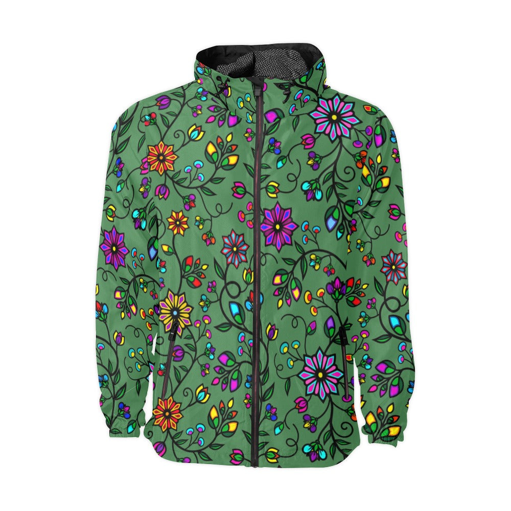 Prairie Paintbrush Sage Windbreaker – Men's Jacket by 49 Dzine
