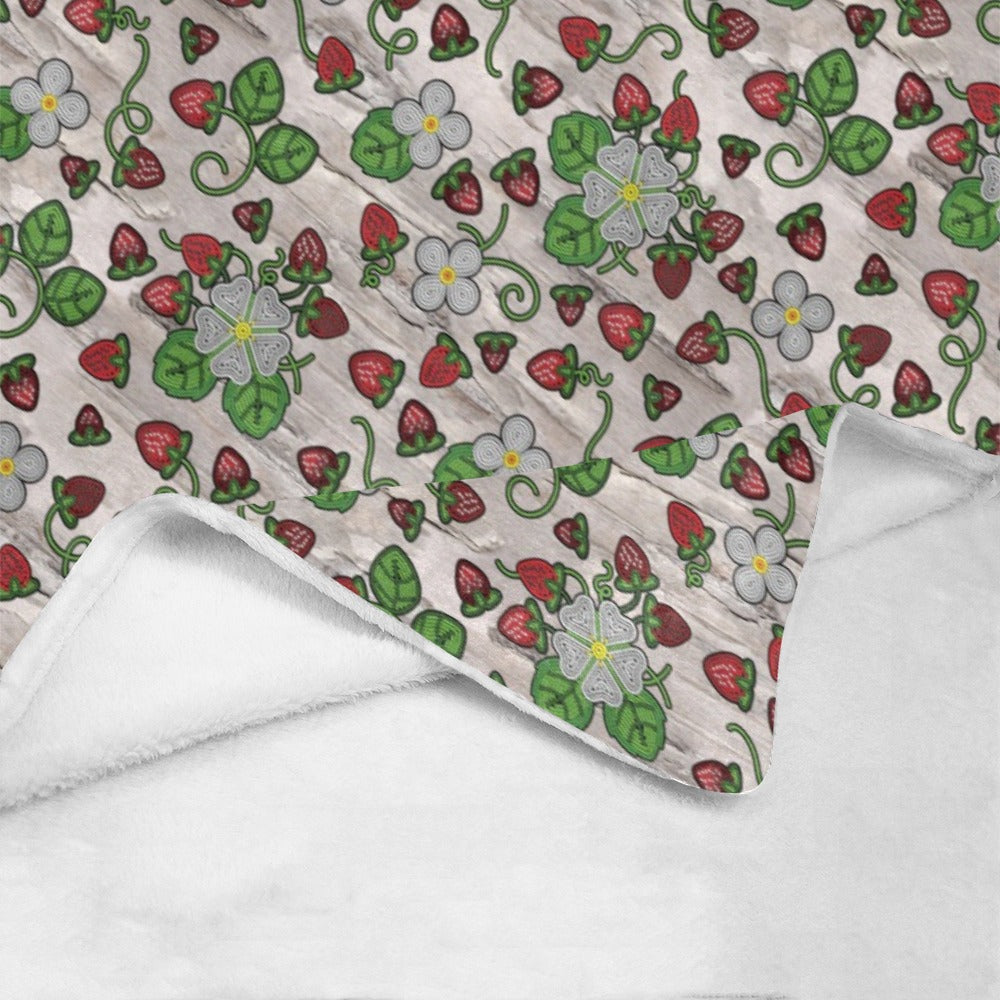 Strawberry Dreams Bright Birch Ultra-Soft Micro Fleece Blanket 40"x50"