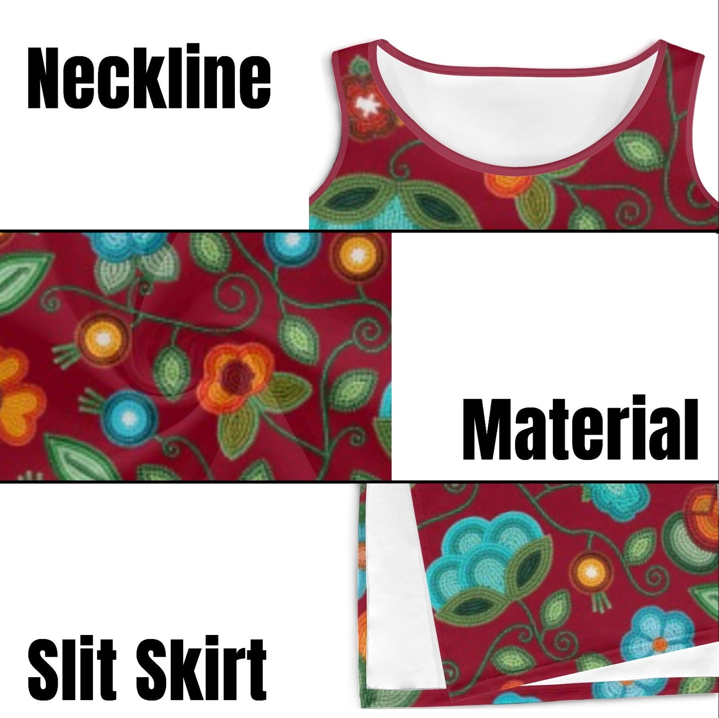 Prairie Fire Petals Red Phaedra Dress