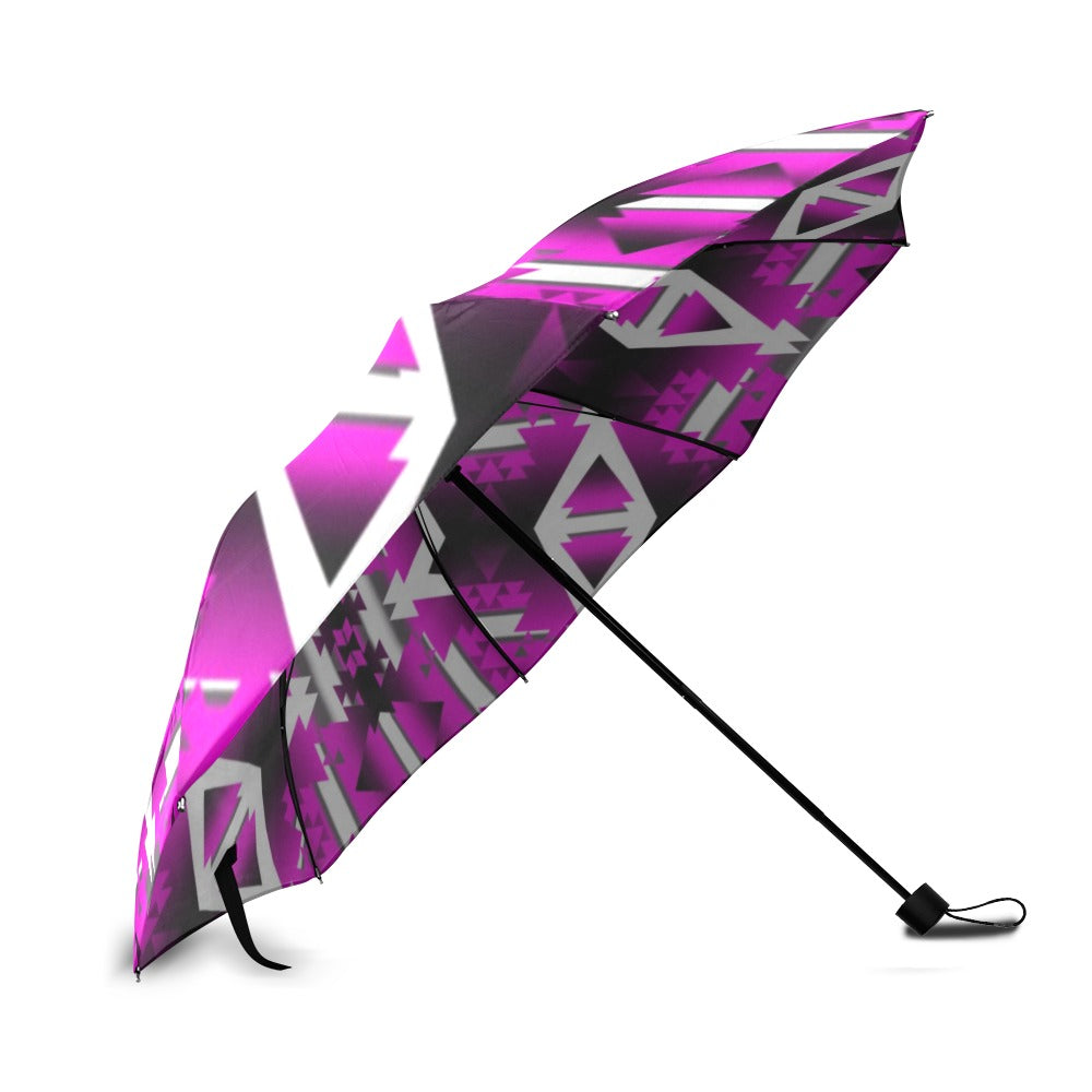 Pink Winter Camp Foldable Umbrella