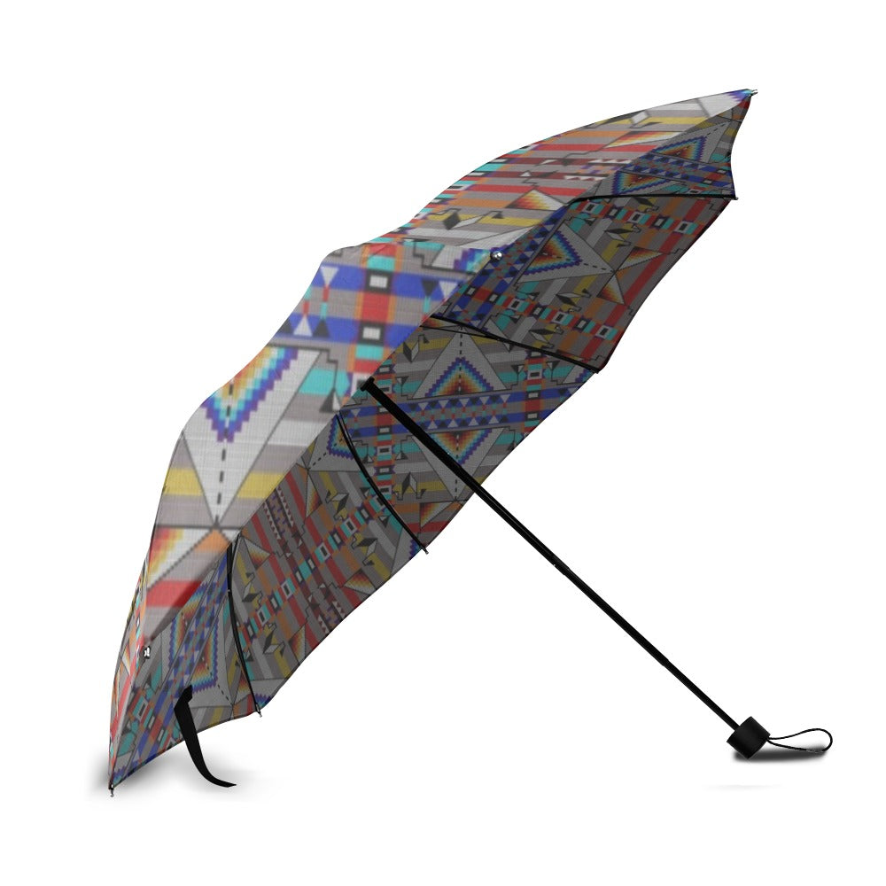 Medicine Blessing Grey Foldable Umbrella