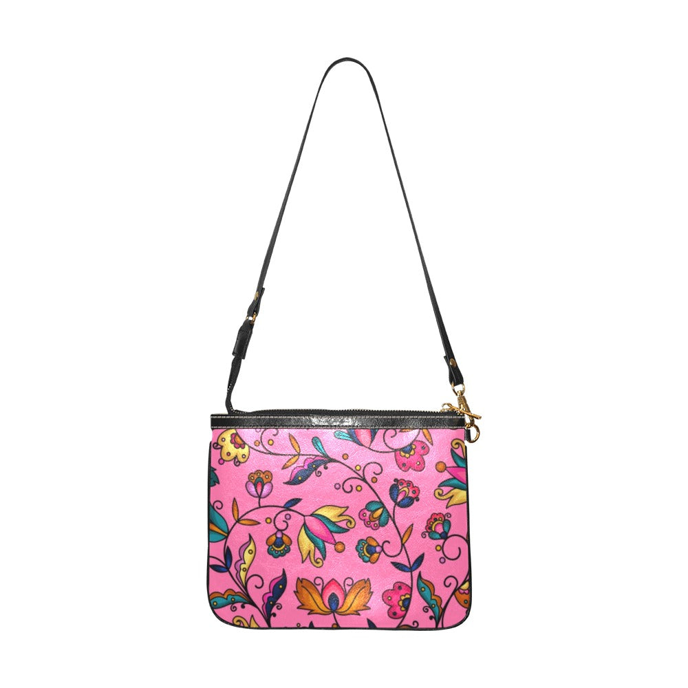 Copper Prairie Petals Small Shoulder Bag