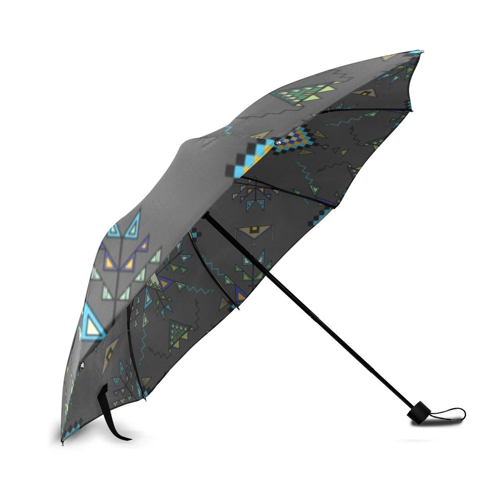 Bear Shield Gray Foldable Umbrella