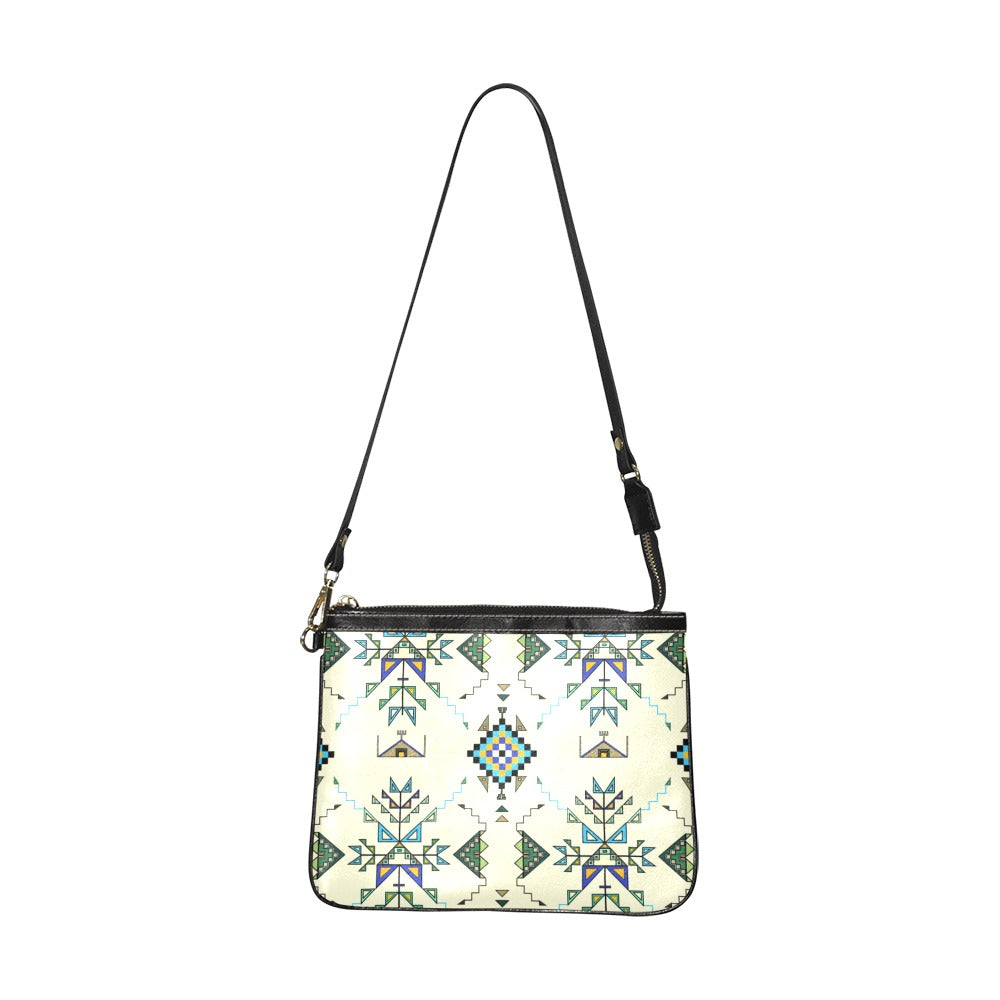 Bear Shield Cream Small Shoulder Bag