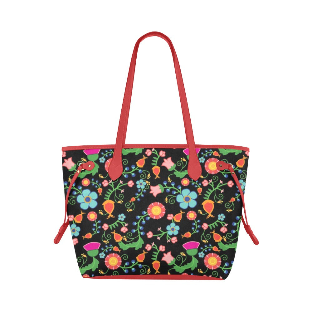 Bee Spring Clover Canvas Tote