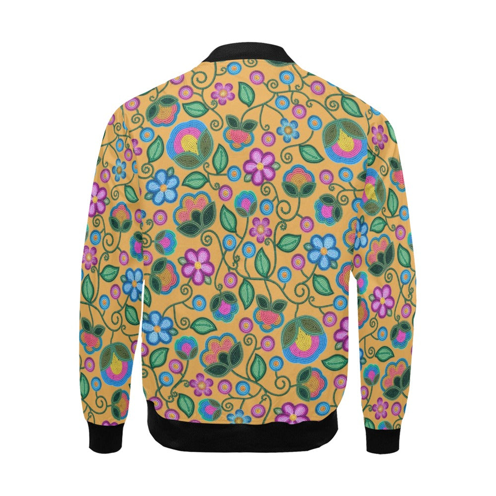 Turquoise Sunbeam Yellow Bomber Jacket