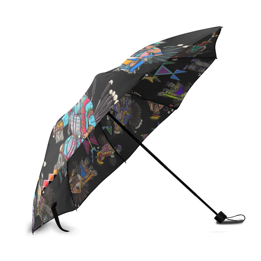 Men's Tradish Dancers Black Foldable Umbrella