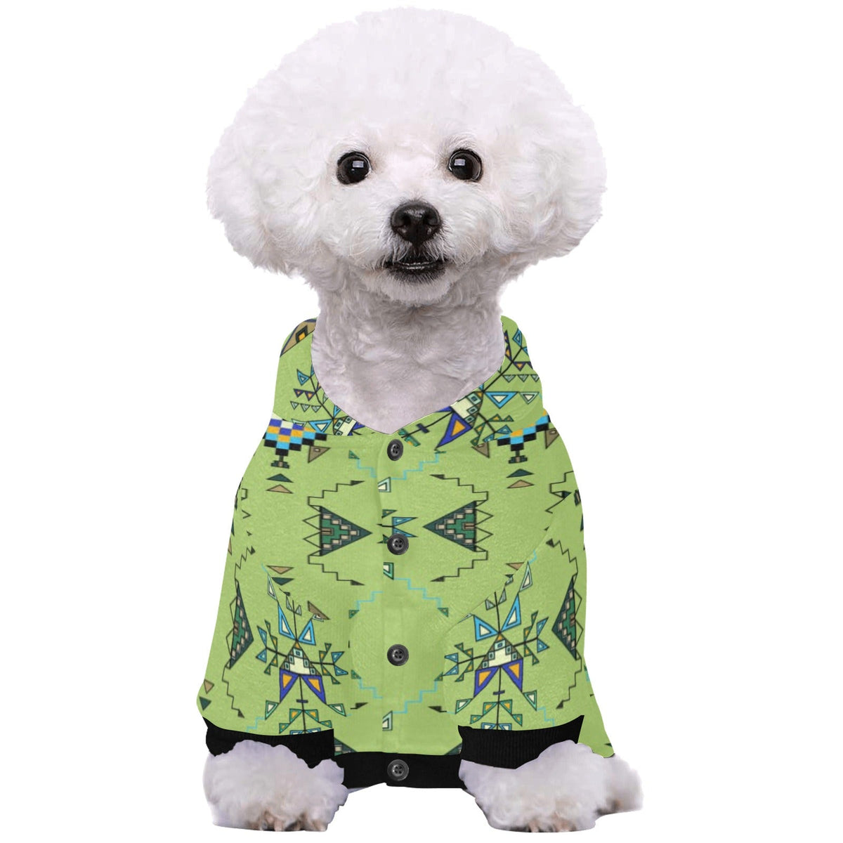 Bear Shield Green Pet Hoodie – Pet Apparel by 49 Dzine