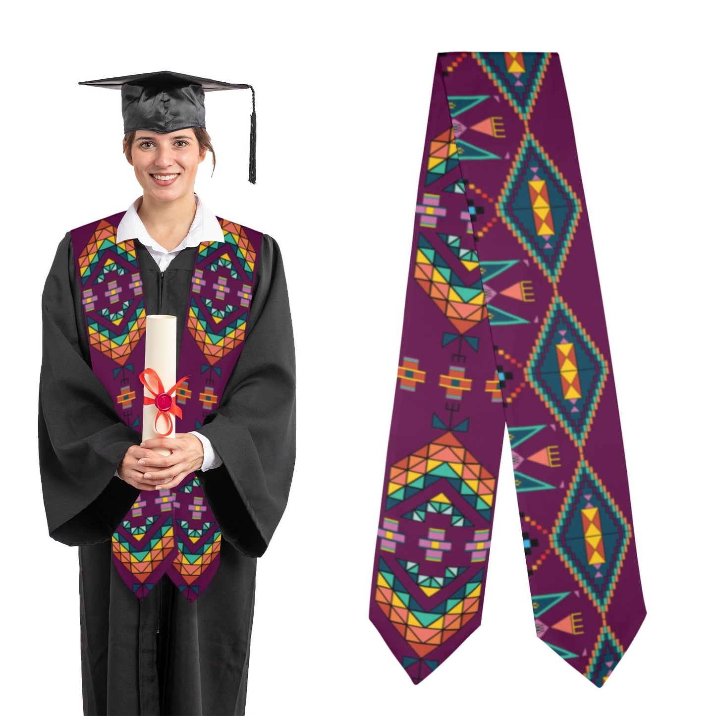 Travois Tipi Graduation Stole