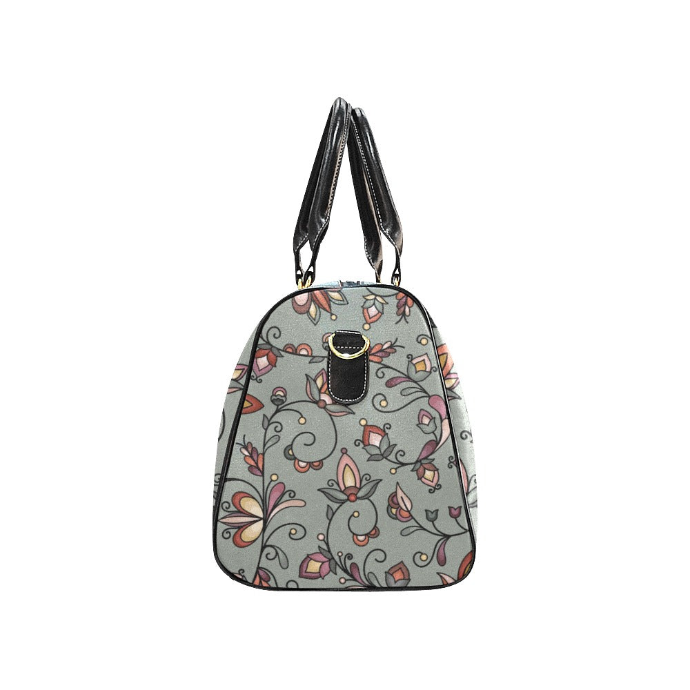 Burnt Sky Petals Green Small Travel Bag
