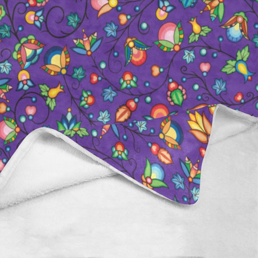 Prairie Plains Spirit Midnight Purple Ultra-Soft Micro Fleece Blanket 40"x50"