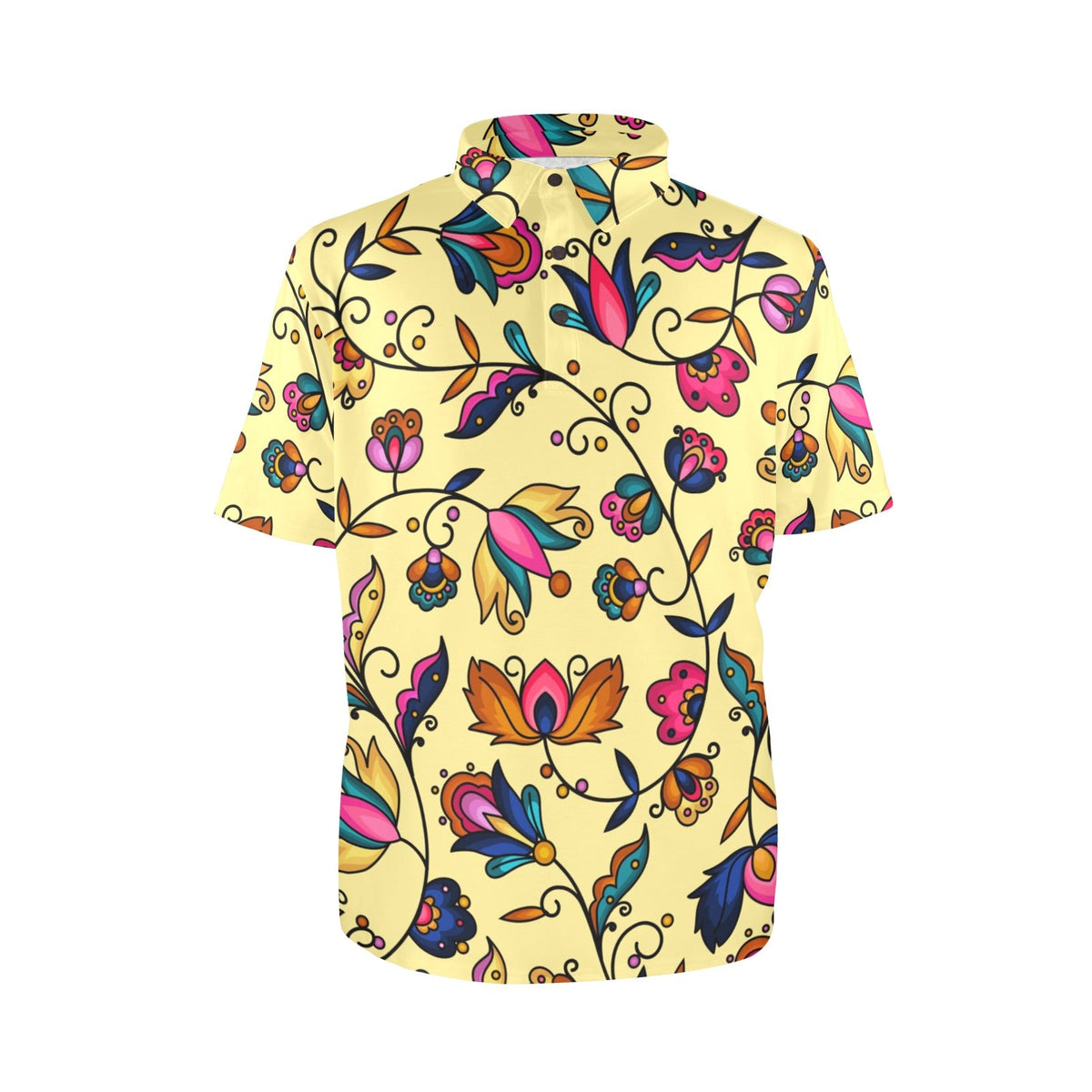 Copper Prairie Petals Polo Shirt