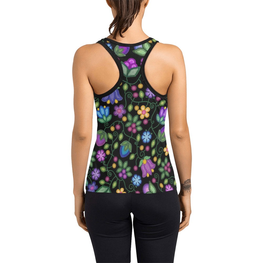 Bloom Uplift Black Racerback Tank Top