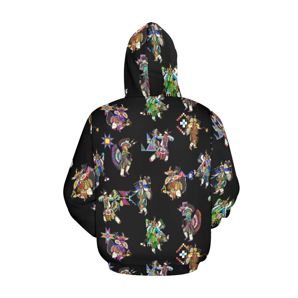 Men's Fancy Dancer Black Hoodie for Men