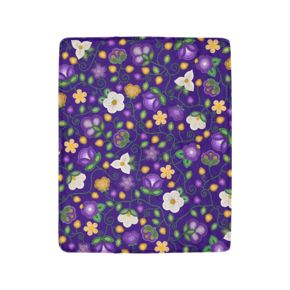 Midnight Moss Bloom Ultra-Soft Micro Fleece Blanket 40"x50"