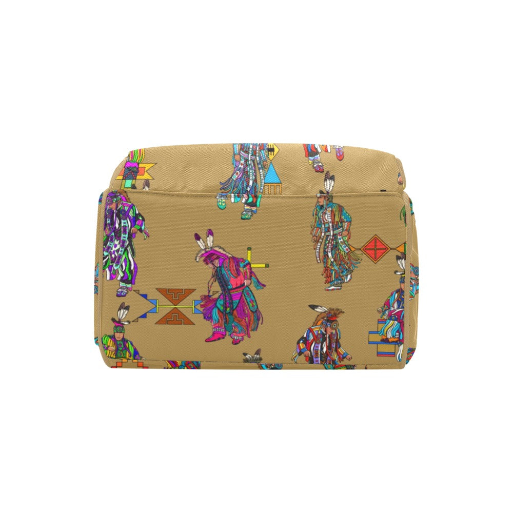 Men's Grass Dancers Earth Multi-Function Diaper Backpack