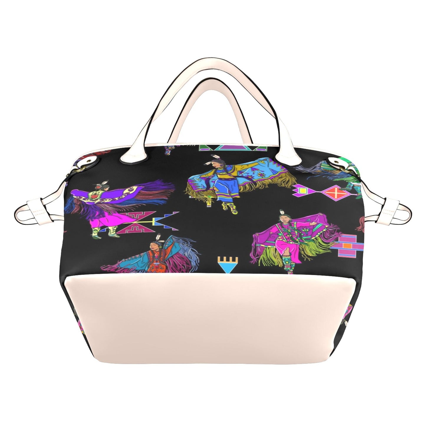 Women's Fancy Dancers Black Clover Canvas Tote Bag