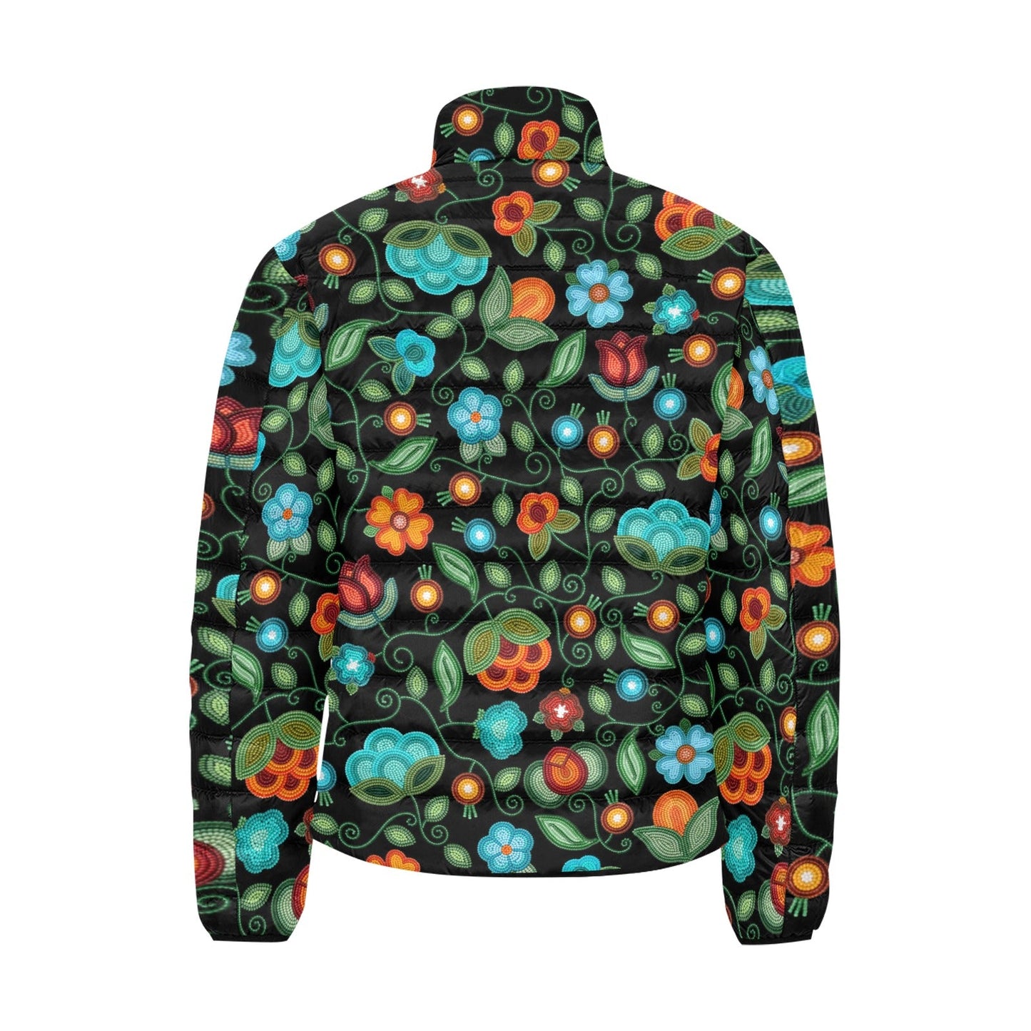 Prairie Fire Petals Black Padded Jacket