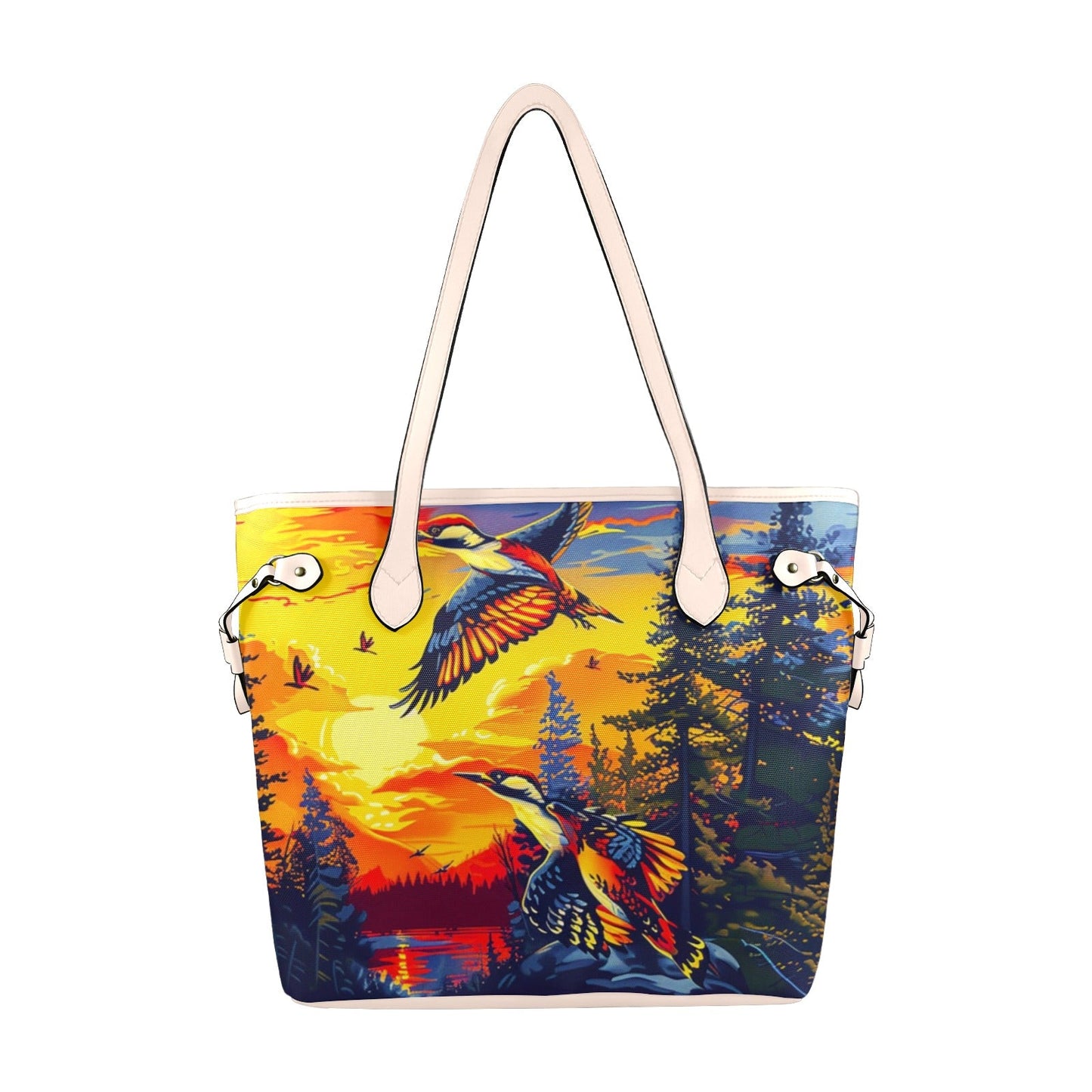 Sunset Animals Clover Canvas Tote