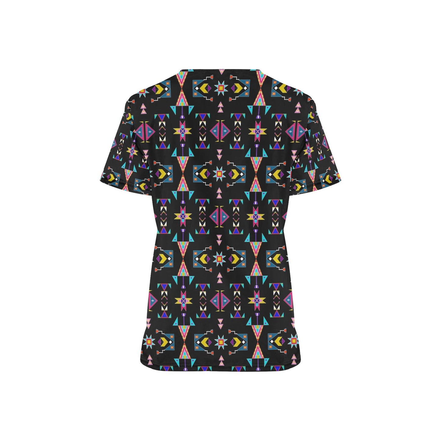 Enemy Territory Black Scrub Top