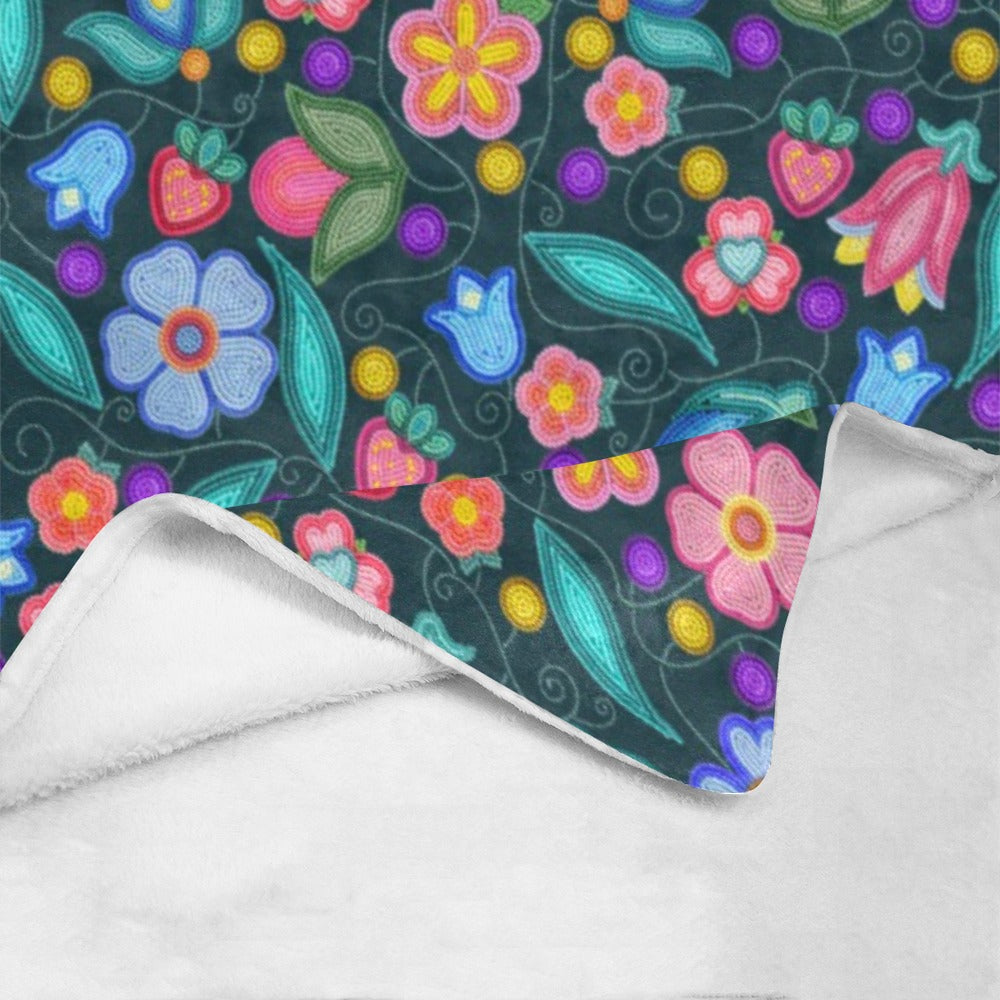 Sweet Offering Dark Teal Ultra-Soft Micro Fleece Blanket 40"x50"