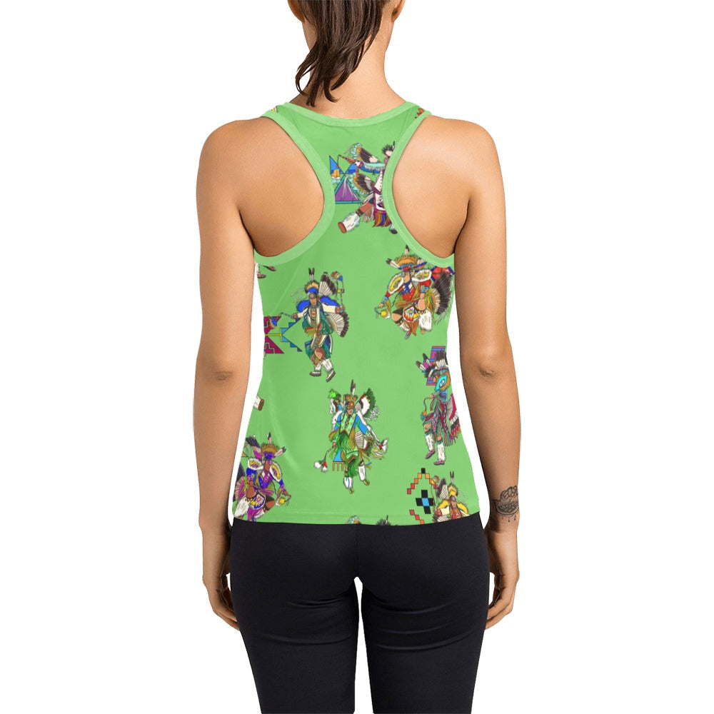 Men's Fancy Dancers Grass Women's Racerback Tank Top