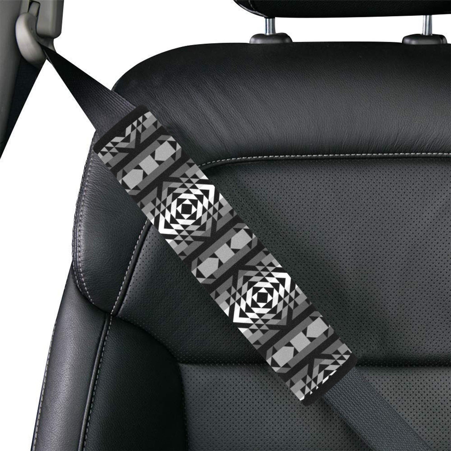 Black Rose Seat Belt Cover