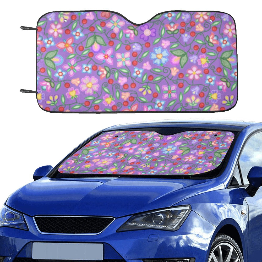 Petal Harmony Lavender Car Sun Shade 55"x30"