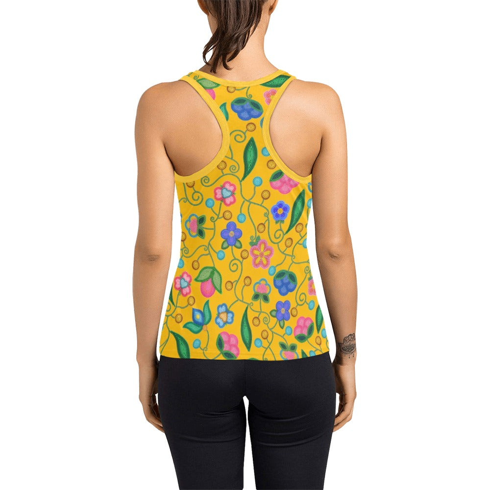 Skyberry Serenade Yellow Racerback Tank Top