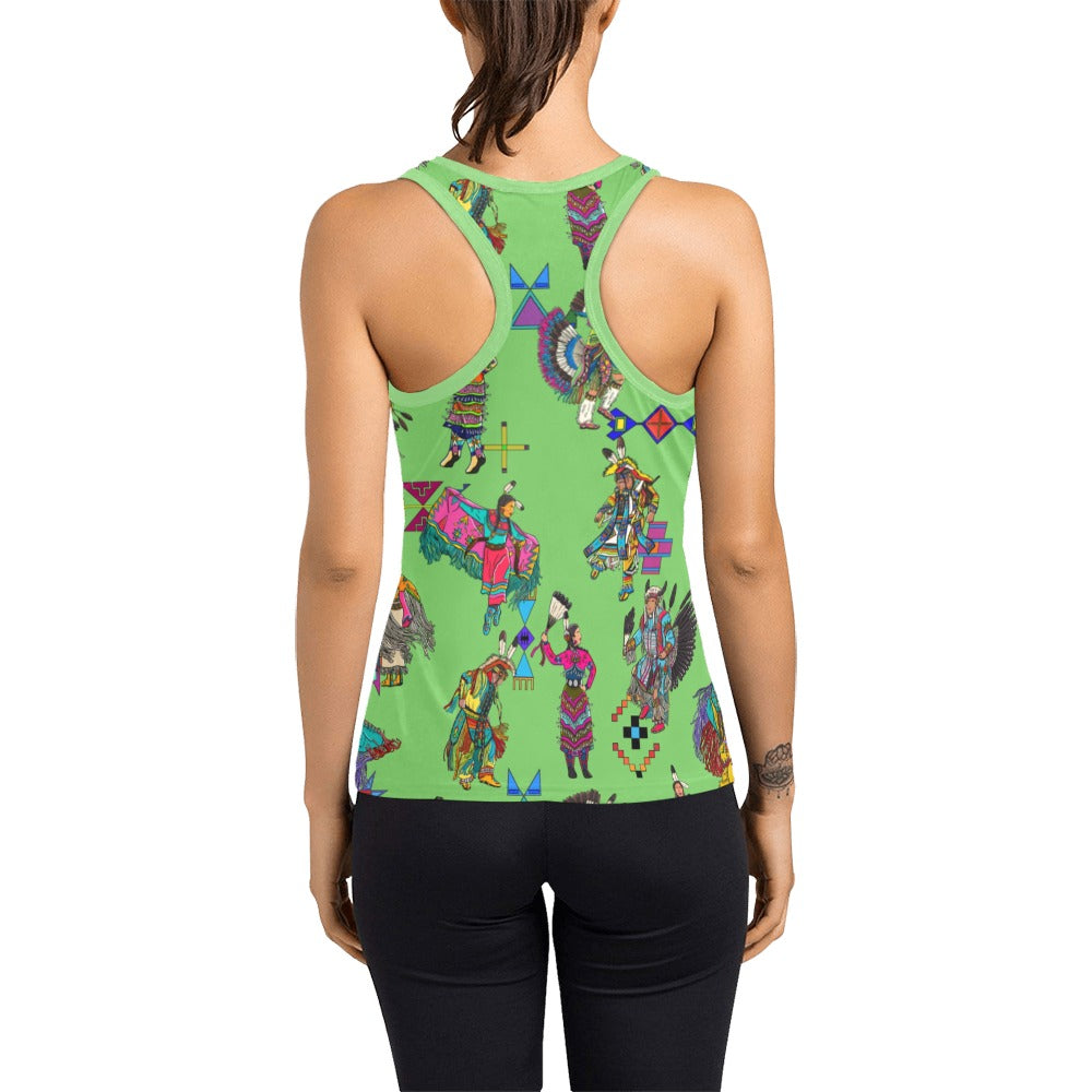 Grand Entry Dancers Grass Women's Racerback Tank Top