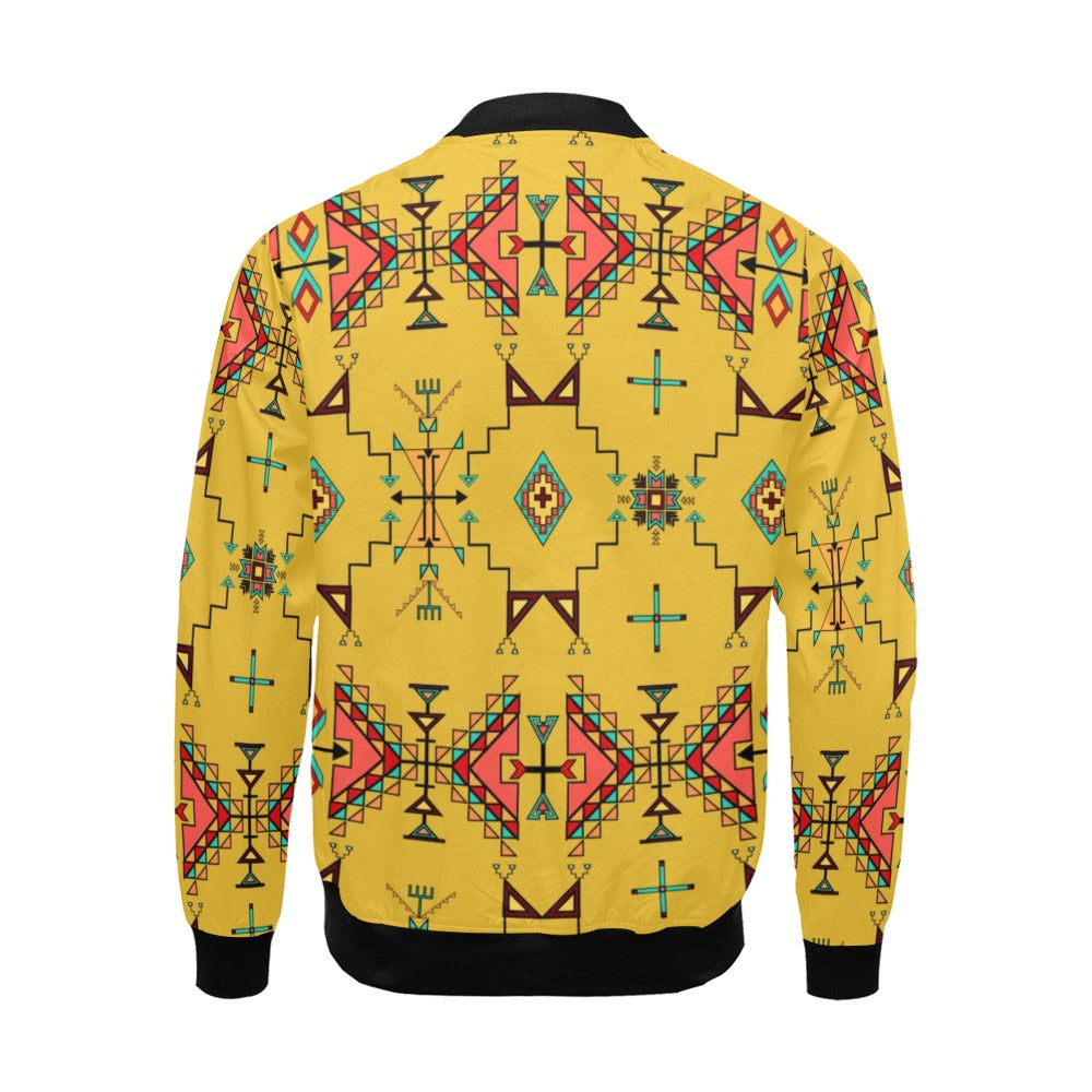 Thunder Flight Yellow Bomber Jacket for Men