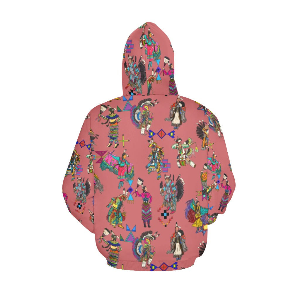 Grand Entry Dancers Terra Cotta Hoodie for Women (USA Size)