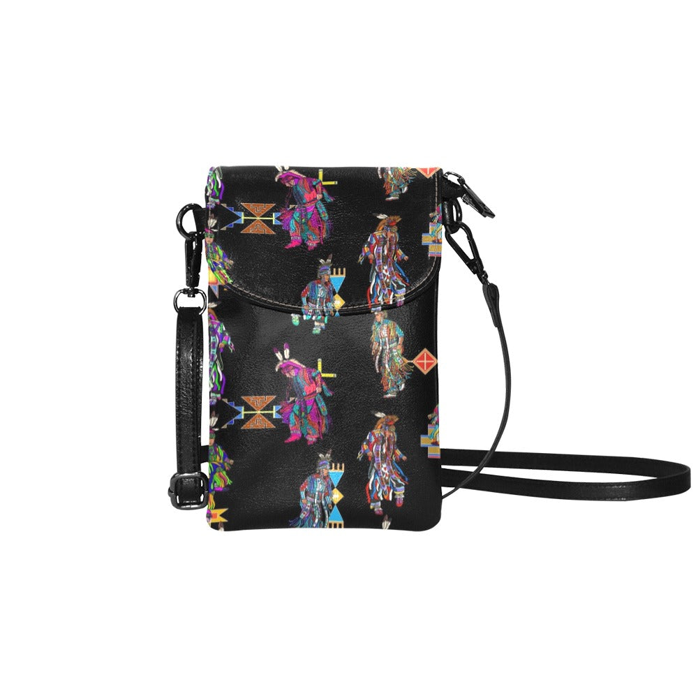 Men's Grass Dancers Small Cell Phone Purse