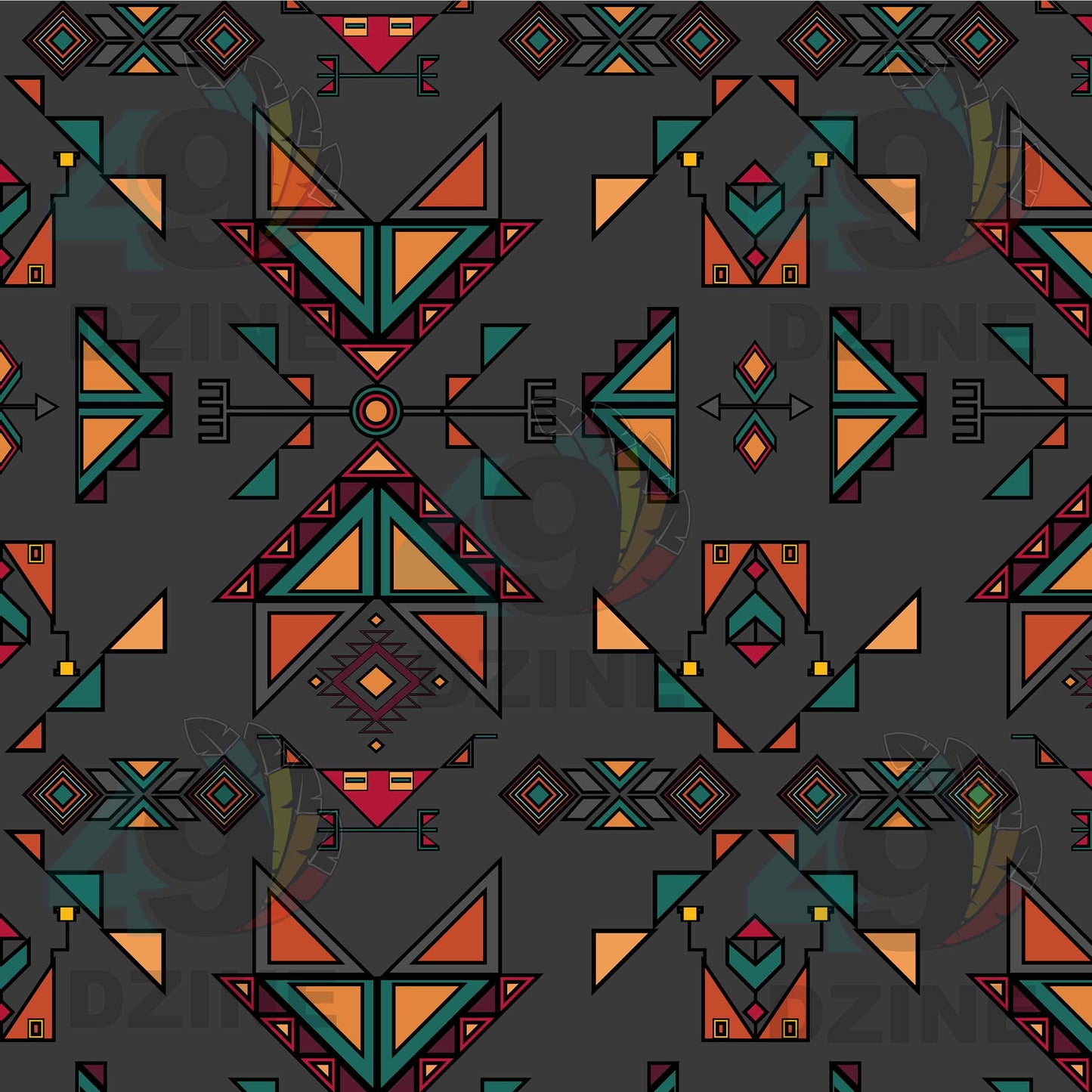 Arrow Dawn Gray Fabric