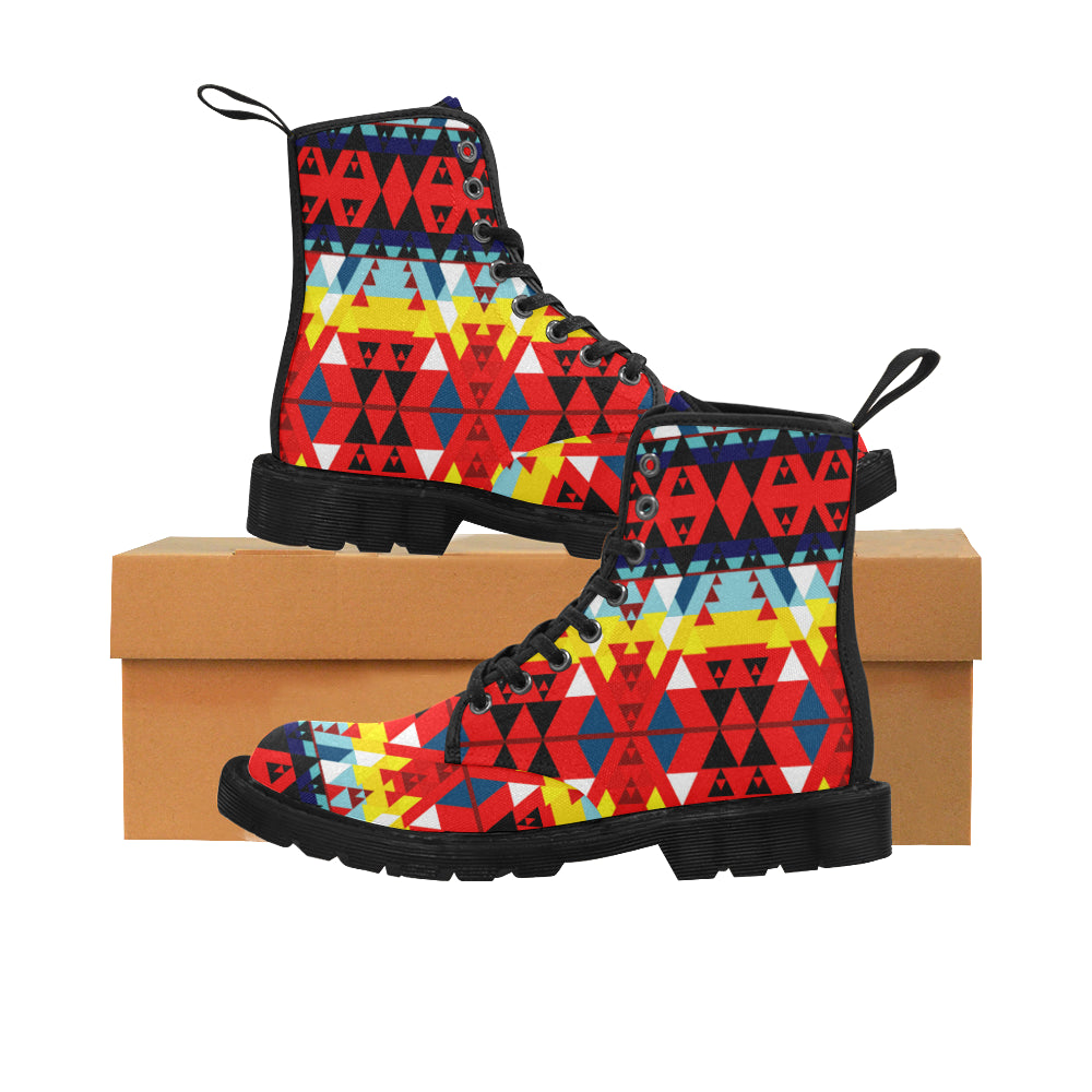 Writing on Stone Enemy Retreat Boots by 49 Dzine