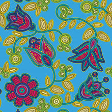 Load image into Gallery viewer, Beaded Nouveau Lime Fabric
