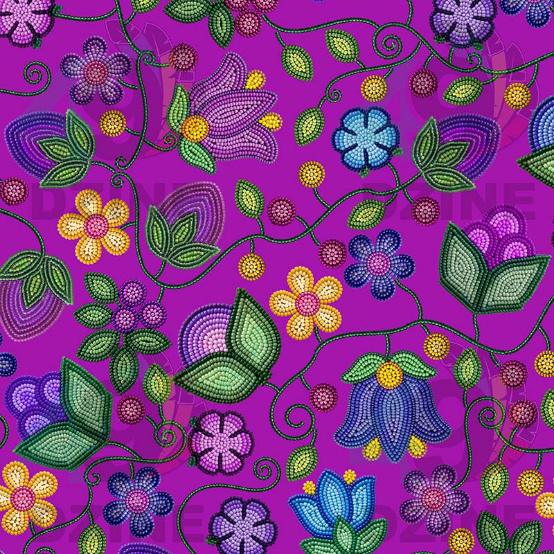 Bloom Uplift Purple Fabric