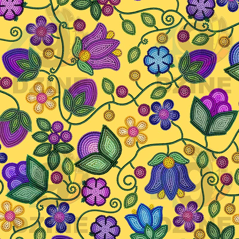 Bloom Uplift Yellow Fabric