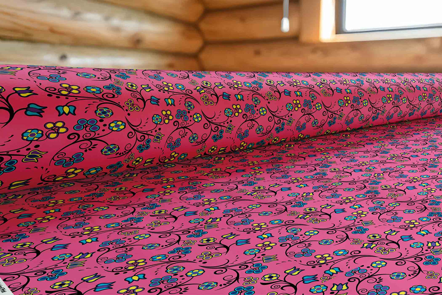 Blue Trio Bubblegum Fabric