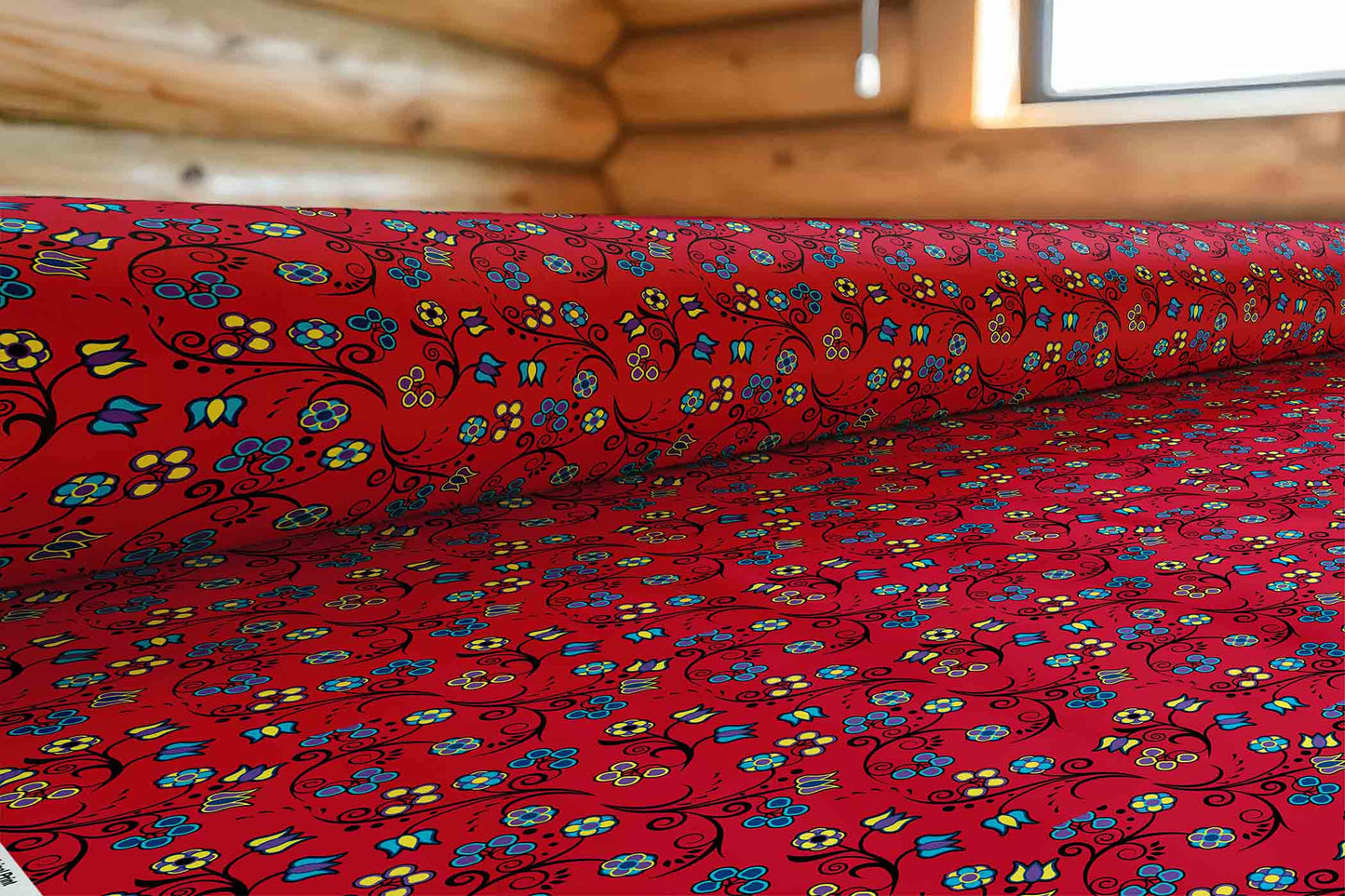 Blue Trio Cardinal Fabric