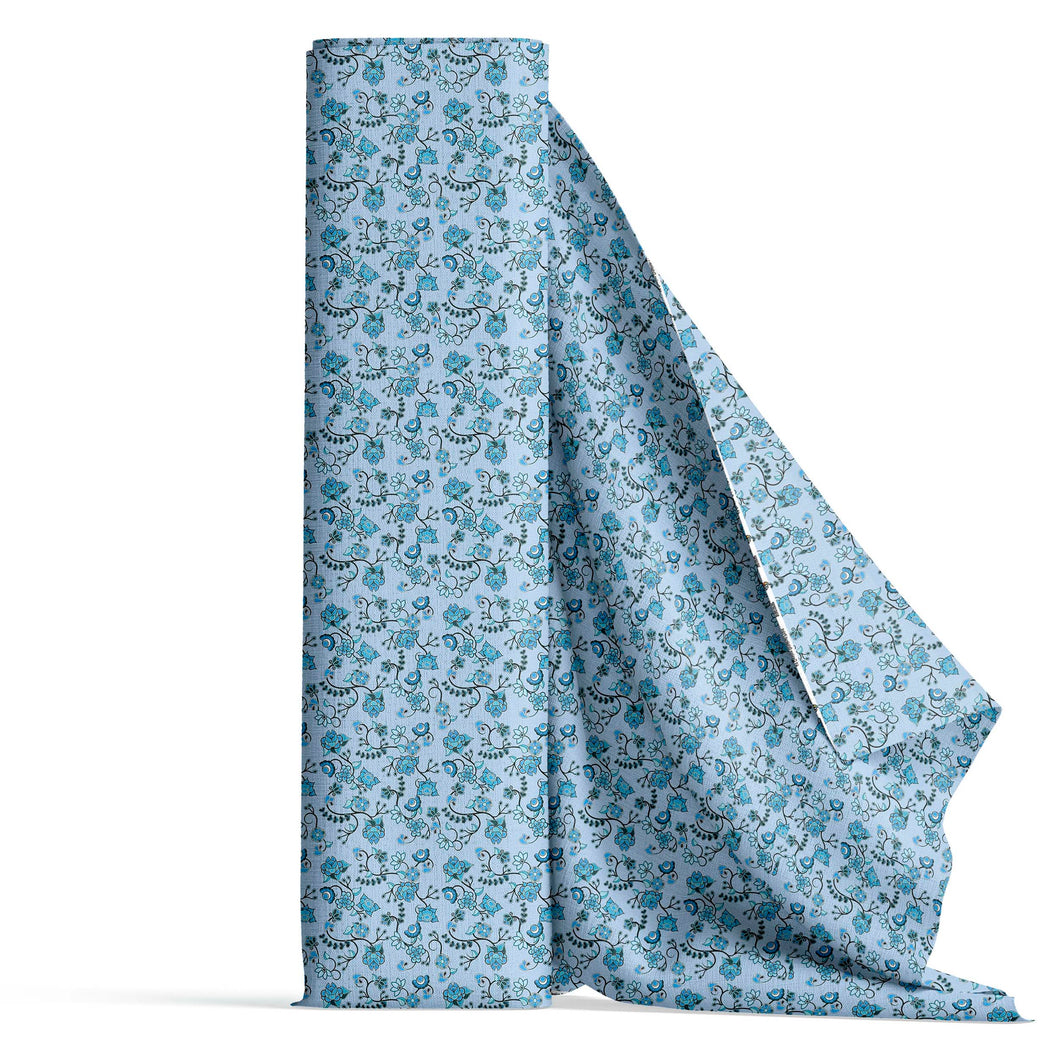 Blue Floral Amour Fabric