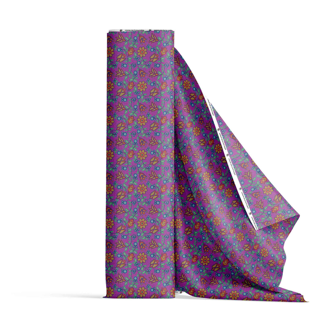 Beaded Nouveau Violet Fabric