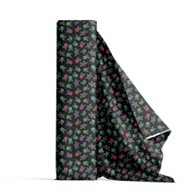 Load image into Gallery viewer, Berry Flowers Black Fabric
