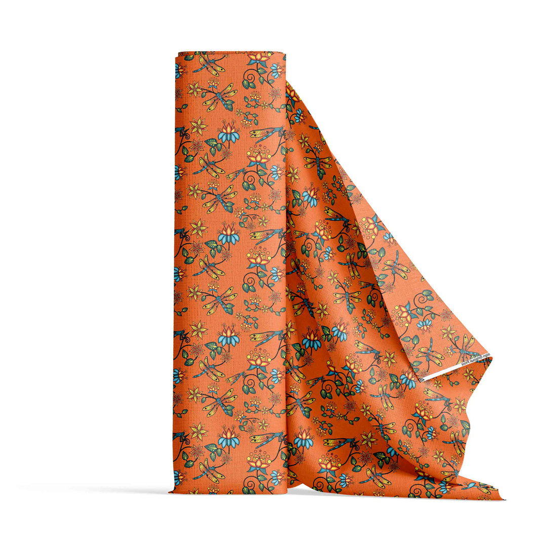 Dragon Lily Sierra Orange Fabric